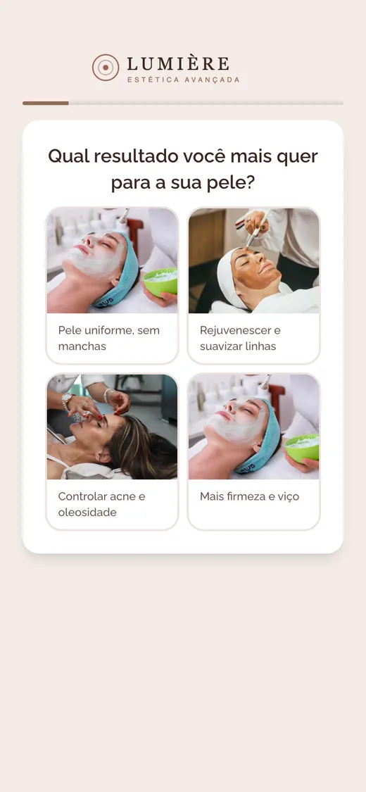 Pergunta com opções em fotos
